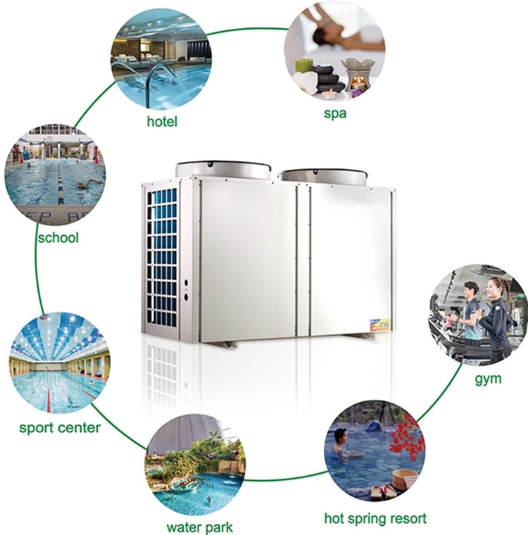 Air Source Hotel Swimming Pool Heat Pump application